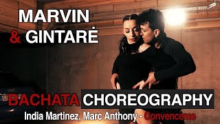 Marvin amp Gintare 💃 BACHATA dance🎵 India Martinez Marc Anthony  Convenceme DJ Clau Bachata Remix [upl. by Lleihsad478]