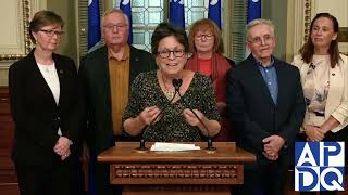 10 oct 2024 Point de presse du PLQ avec Caron et McGraw [upl. by Steffi162]