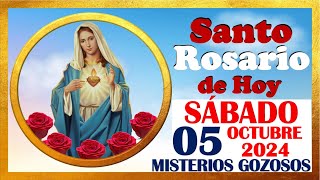 SANTO ROSARIO DE HOY SABADO 05 DE OCTUBRE DE 2024 🌹 Misterios GOZOSOS 🌹 SANTO ROSARIO MEDITADO 🌹 [upl. by Ariadne368]