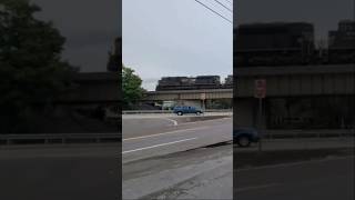 NS 279 crossing over Broadway in Knoxville TN shorts train liketrain trainday trestles fypシ゚ [upl. by Ayotas]