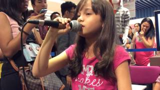 Mona sings Let it go Holiday Meet and Greet 2014 at SM MOA [upl. by Noired]