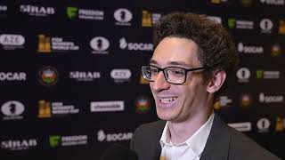 Fabiano Caruana quotIts a very unforgiving tournamentquot  World Cup 2023 [upl. by Ettenan]