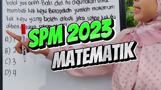 SPM Sebenar 2023 Kertas 1  Matematik [upl. by Etnud]