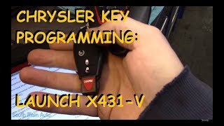 Dodge Ram Key Programming Using Launch X431V [upl. by Atinahc159]