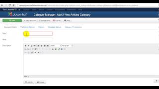 Joomla 30 Tutorial 5 Creating Categories [upl. by Oinotnaesoj]