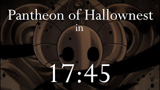 Hollow Knight Speedrun  Pantheon of Hallownest in 1745 [upl. by Lleksah877]