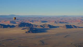 View from hot air balloon over Sossusvlei Namibia [upl. by Lyons]