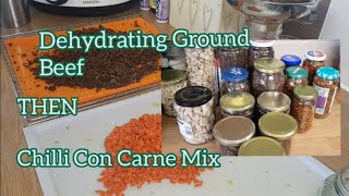 🐄 Ground Beef  Dehydrated  Trail Camping Trekking Frugal Meal Ideas  Chilli Con Carne Mix [upl. by Htial93]