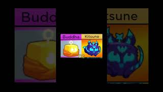 Kitsune vs Buddha blox fruits [upl. by Yorled424]