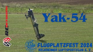 RC AEROBATIC PLANE YAK54 Flugplatzfest Kelkheim 2024 [upl. by Ydissak]