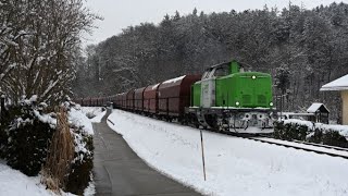 V100 mit Grenzlast auf der TraunAlzBahn Zug bleibt liegen [upl. by Zondra]