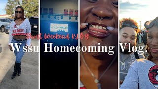 SHORT WEEKLY VLOG  no homecoming artist  wssu tailgate [upl. by Nitsraek]