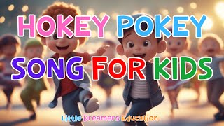 Hokey Pokey Song For Kids  Action Song With Lyrics  4K [upl. by Nina]