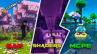 Top Best Realistic Shaders For MCPE  121  Support [upl. by Iharas]