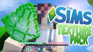 THE SIMS  MINECRAFT TEXTURE PACK Review Mod Showcase [upl. by Aikmat]