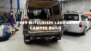 Mitsubishi L300 4X4 Camper Van Build  Part 2  Alternator Van roof amp Van flooring [upl. by Adnohryt]