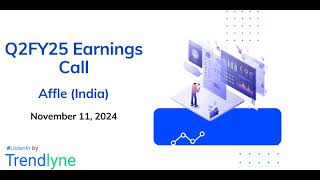 Affle India Earnings Call for Q2FY25 [upl. by Yatnuahs768]