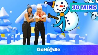 Wintertime Songs and Activities  GoNoodle [upl. by Annaj]