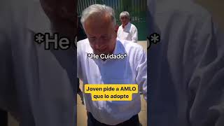 Joven le pide a lopezobrador que lo adopte Cosmovision [upl. by Anirec]