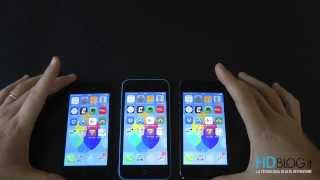 iPhone 5s vs 5c vs 5 video confronto da HDblog [upl. by Laro]