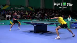 Hugo Calderano vs Andy Pereira  Final  Pan 2023 [upl. by Aer]