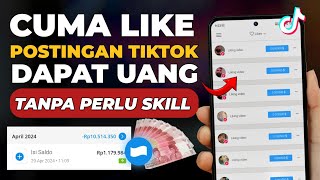 DAPAT UANG  Dari Like Postingan TikTok  Cara Dapat Uang Dari Internet Terbaru [upl. by Ng]