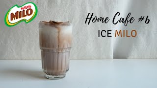 How to make ICED MILO  Homecafe Ep6  1Minute Recipe [upl. by Wauters]