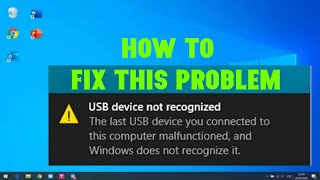 How to fix unrecognized USB port [upl. by Still224]