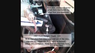 PCV Valve Replacement 1997 Ford Ranger [upl. by Enellek]