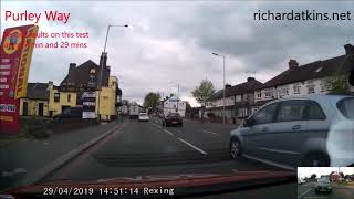 Mitcham Driving Test Route 29th April 2019 232pm [upl. by Dagley]