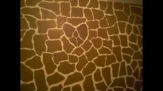 HOW TO  Paint a Giraffe Print Wall [upl. by Parhe]