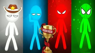 1234 Stickman Party Funny minigames  Stickman Party Random Tournament android gameplay stickman [upl. by Gnof697]