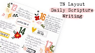 Daily Scripture Writing  TN Layout  Felicity Jane [upl. by Ludwigg86]