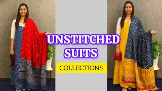 MOST DEMANDED COTTON AJRAKH UNSTITCHED SUITS ARRIVALS 💫  BUY NOW 🤩🛍️ [upl. by Leahcimsemaj]