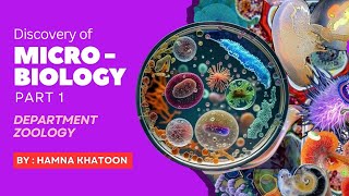 Discovery Of Microbial World  General Microbiology part 1 Hamna khatoon  PUACP [upl. by Skees]