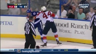 Erik Gudbranson vs BJ Crombeen Oct 10 2013 [upl. by Aubine]