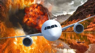 Depressurization Plane  Emergency Landing On The Road  Survival Scenarios Chances 1  Besiege [upl. by Aleekahs]