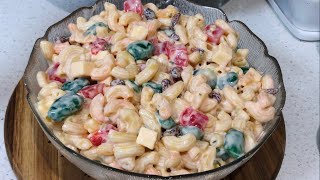 EASY MACARONI FRUIT SALAD RECIPE l MACARONI SALAD l MACARONI DESSERT PINOY STYLE [upl. by Amatruda]