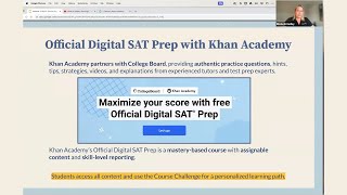 Khan Academys Official Digital SAT Prep Webinar [upl. by Lindly]