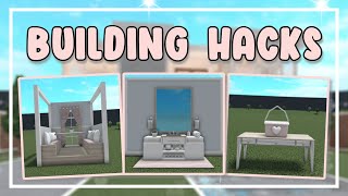 15 Bloxburg Building Hacks  Ideas Roblox [upl. by Accber898]