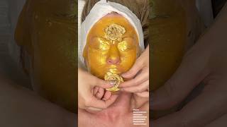 ASMR Facial Golden Jelly Mask [upl. by Avon]