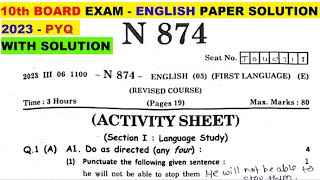 10th ENGLISH BOARD PAPER SOLUTIONS 2023 🔥  SSC MAHARASHTRA STATE BOARD [upl. by Peisch1]