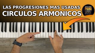 LOS CIRCULOS ARMONICOS EN EL PIANO 🎹 progresiones de acordes [upl. by Gnoud]