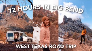 72 HOURS IN BIG BEND hikes campsites and van living [upl. by Enisamoht]