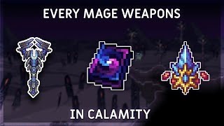 EVERY Mage Weapons In Terraria Calamity [upl. by Casar]