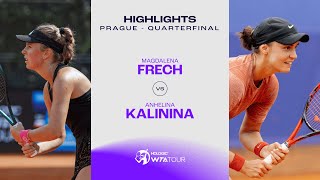 Magdalena Frech vs Anhelina Kalinina  2024 Prague Quarterfinal  WTA Match Highlights [upl. by Purdum]