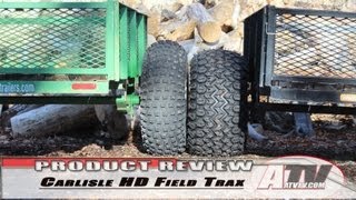 ATV Television  Carlisle Field Trax HD Trailer Tires [upl. by Innus]