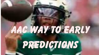 AlecKnowsSports WAY TO EARLY AAC PREDICTIONS Episode 1 [upl. by Norry]