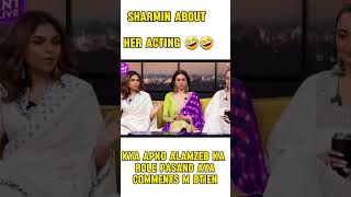 sharmin Segal about her acting talent 🤣 heeramandi shortsviral [upl. by Claudelle]