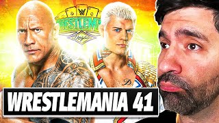 PREDICTING THE WRESTLEMANIA 41 MATCH CARD WAY TOO EARLY [upl. by Anilad]